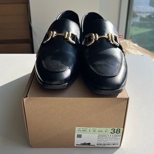 Zara - Soft Leather Buckled Loafers